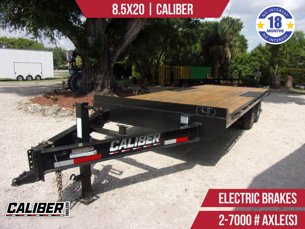 Used 8.5x20 Caliber Flatbed Trailer **LARGEST USED TRAILER SELECTION IN FLORIDA!**