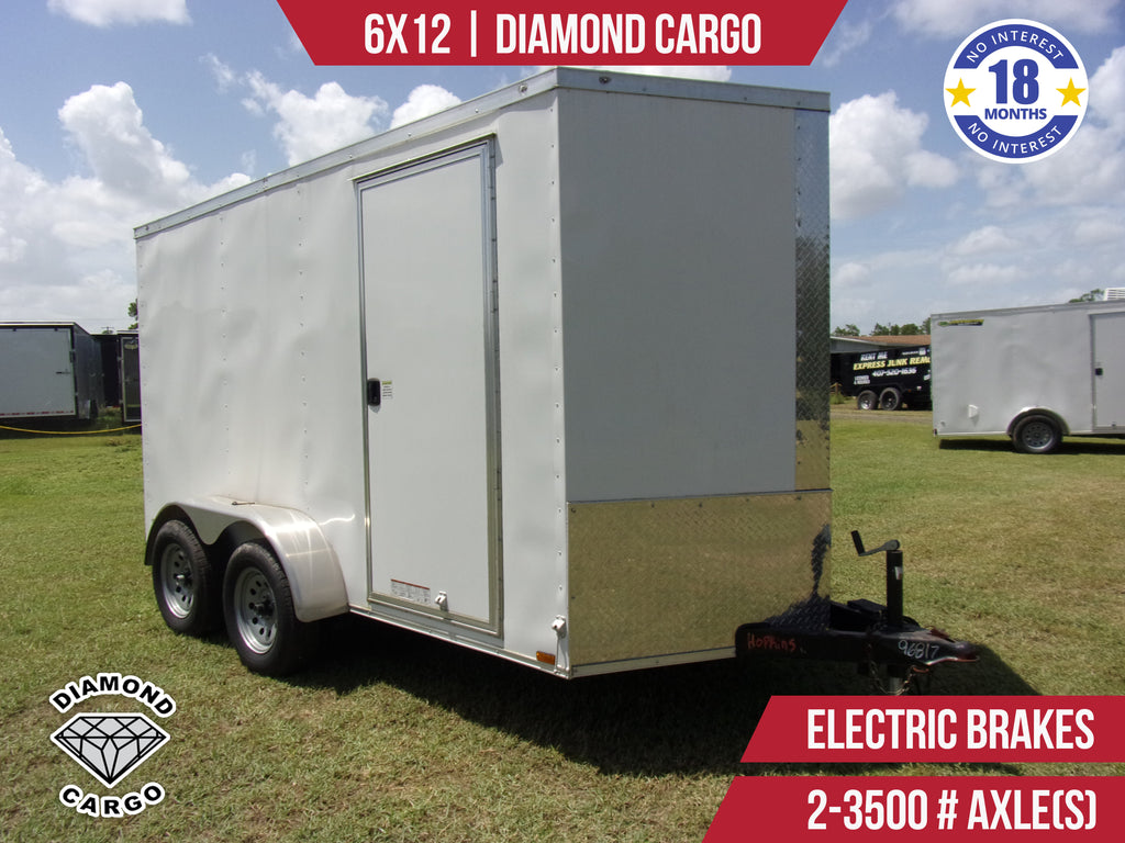 Used 6x12 Diamond Cargo Enclosed Trailer