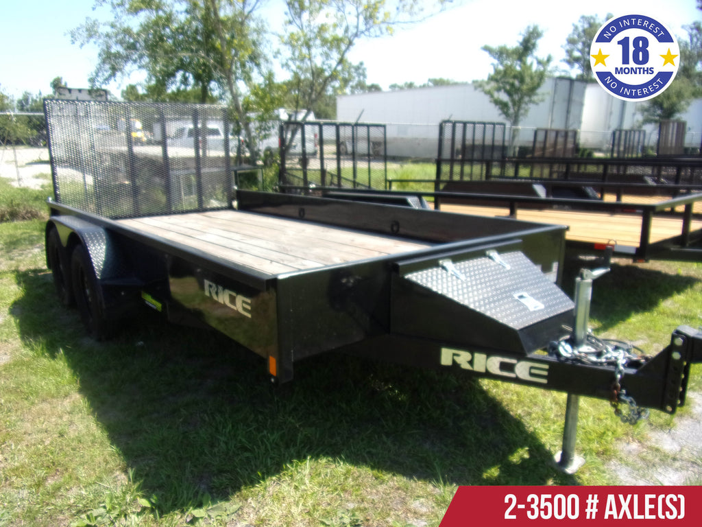 Used 7x14 RICE Utility Trailer **LARGEST USED TRAILER SELECTION IN FLORIDA!**