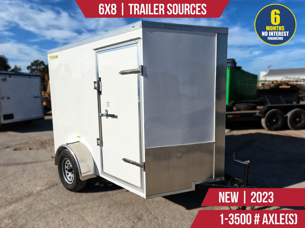 New 6x8 Trailer Sources Enclosed Trailer