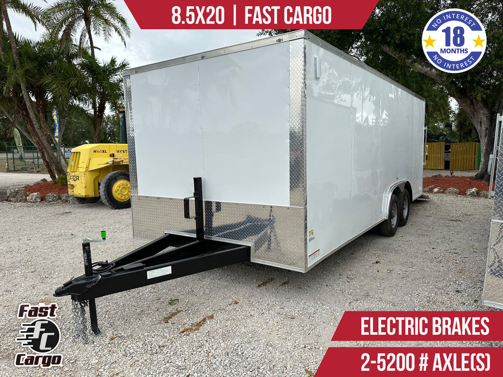 New 8.5x20 Fast Cargo Enclosed Trailer