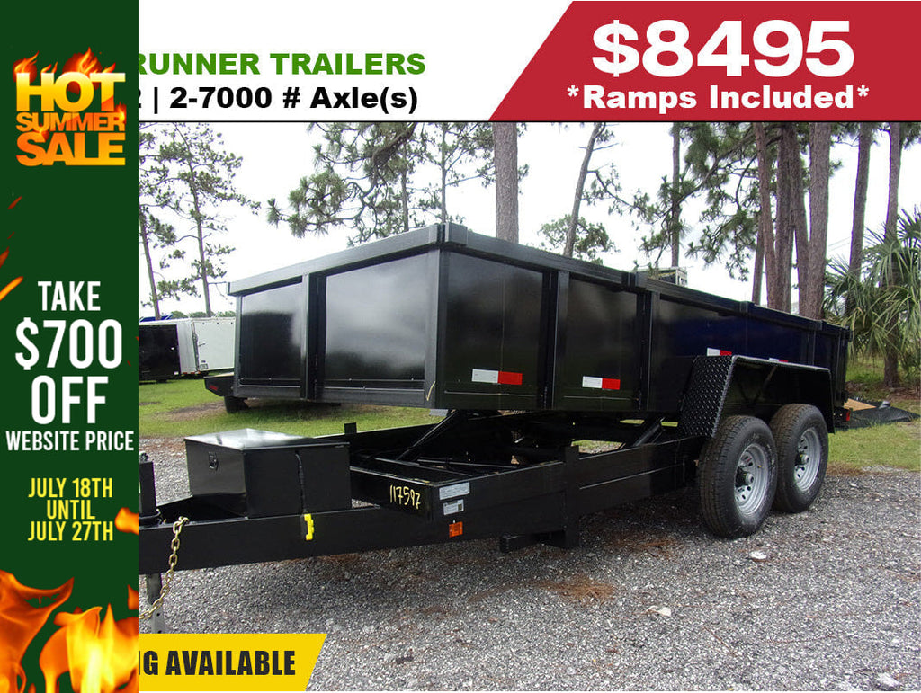 New 7x14 LRT Dump Trailer **SUMMER SALE! TAKE $700 OFF WEBSITE PRICE**