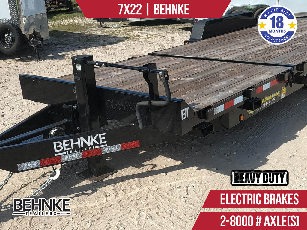 New 7x22 Behnke Tilt Trailer