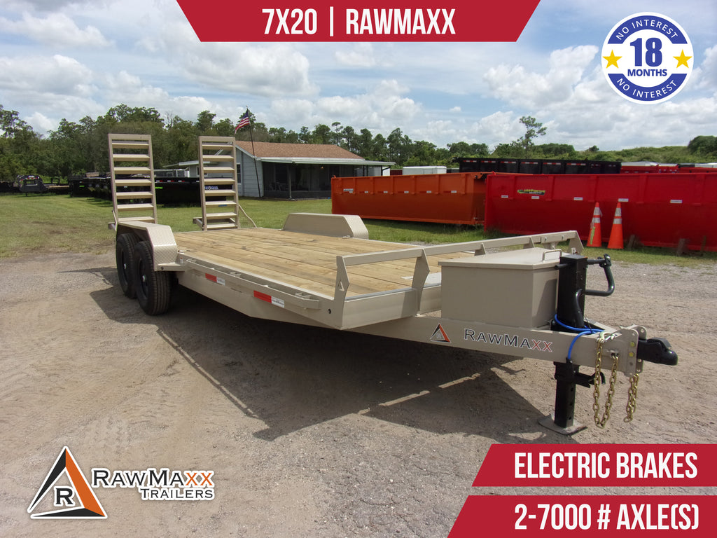 New 7x20 RawMaxx Equipment Hauler Trailer