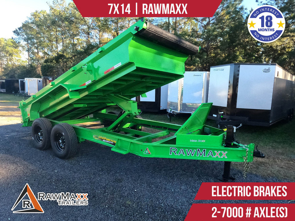 New 7x14 RawMaxx Dump Trailer