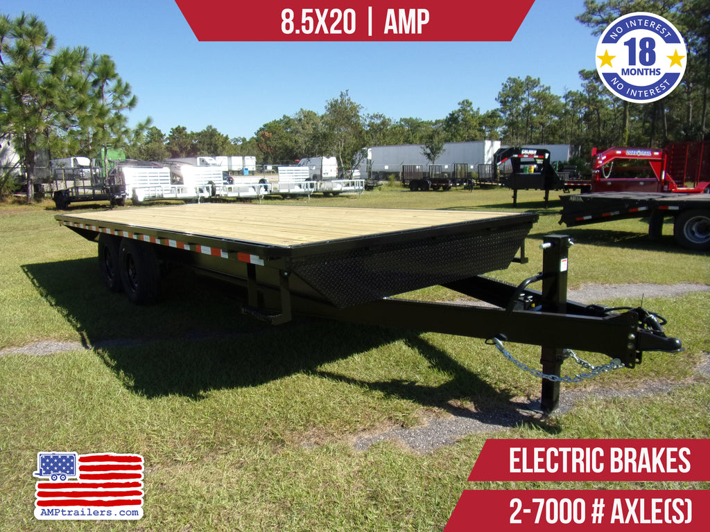 New 8.5x20 AMP Flatbed Trailer