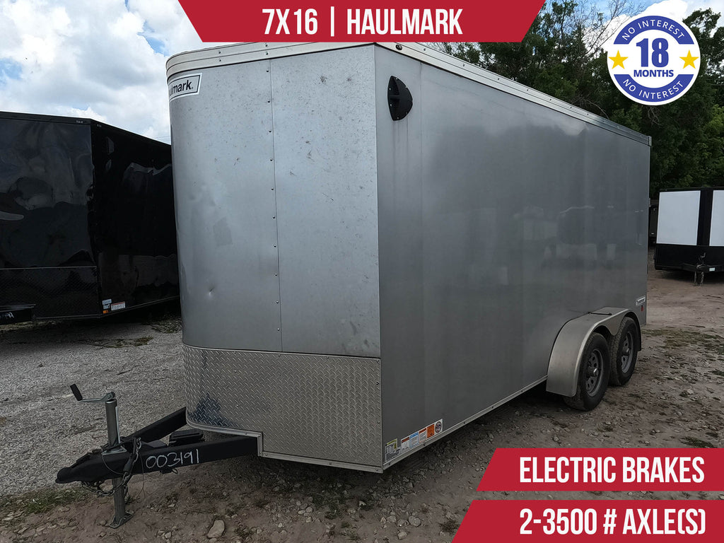 Used 7x16 HAULMARK Enclosed Trailer **LARGEST USED TRAILER SELECTION IN FLORIDA!**