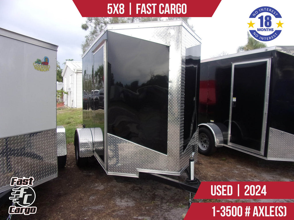 Used 5x8 Fast Cargo Enclosed Trailer