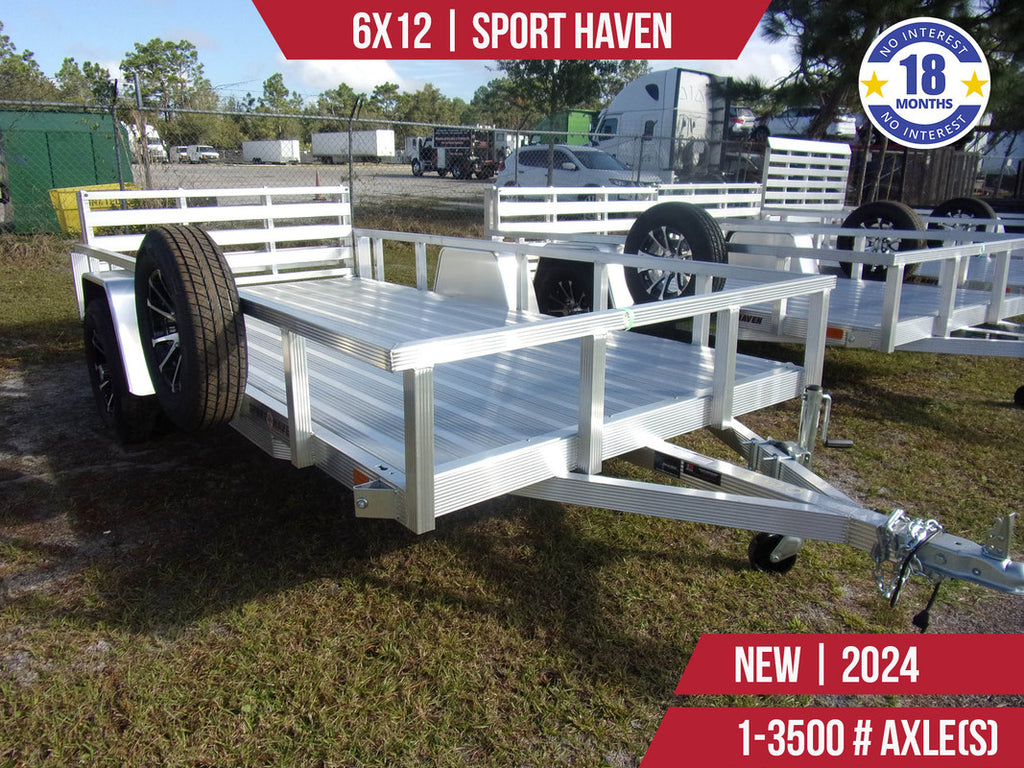 New 6x12 Sport Haven Utility Trailer