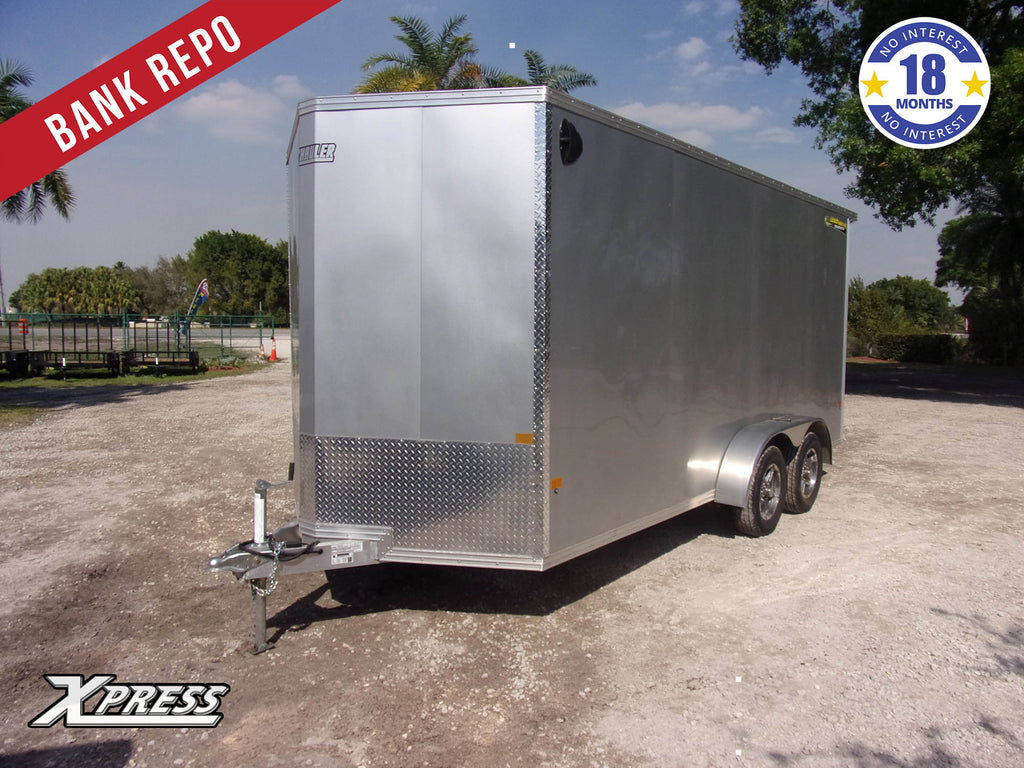 *BANK REPO* Used 7x16 Alcom Enclosed Trailer