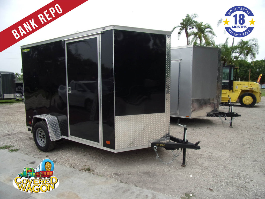 *BANK REPO* Used 6x10 Covered Wagon Enclosed Trailer