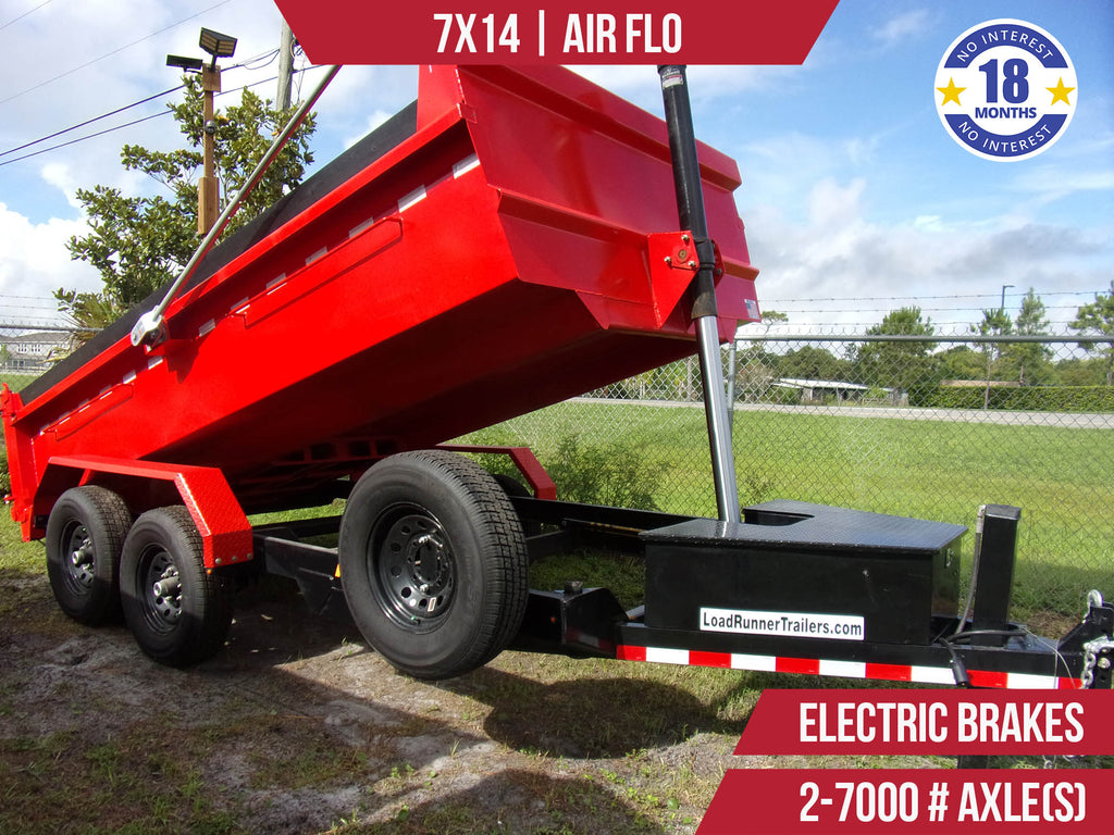 Used 7x14 AIR FLO Dump Trailer