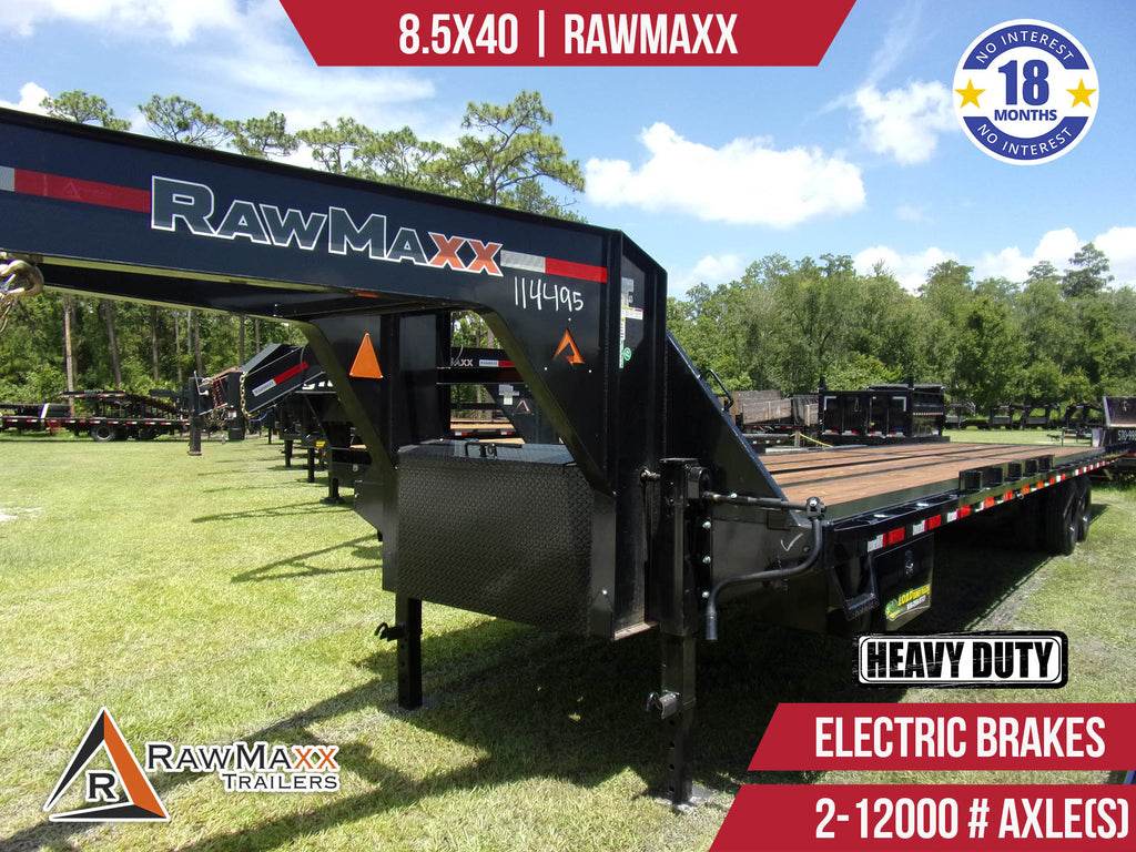 New 8.5x40 RawMaxx Tilt Gooseneck Trailer