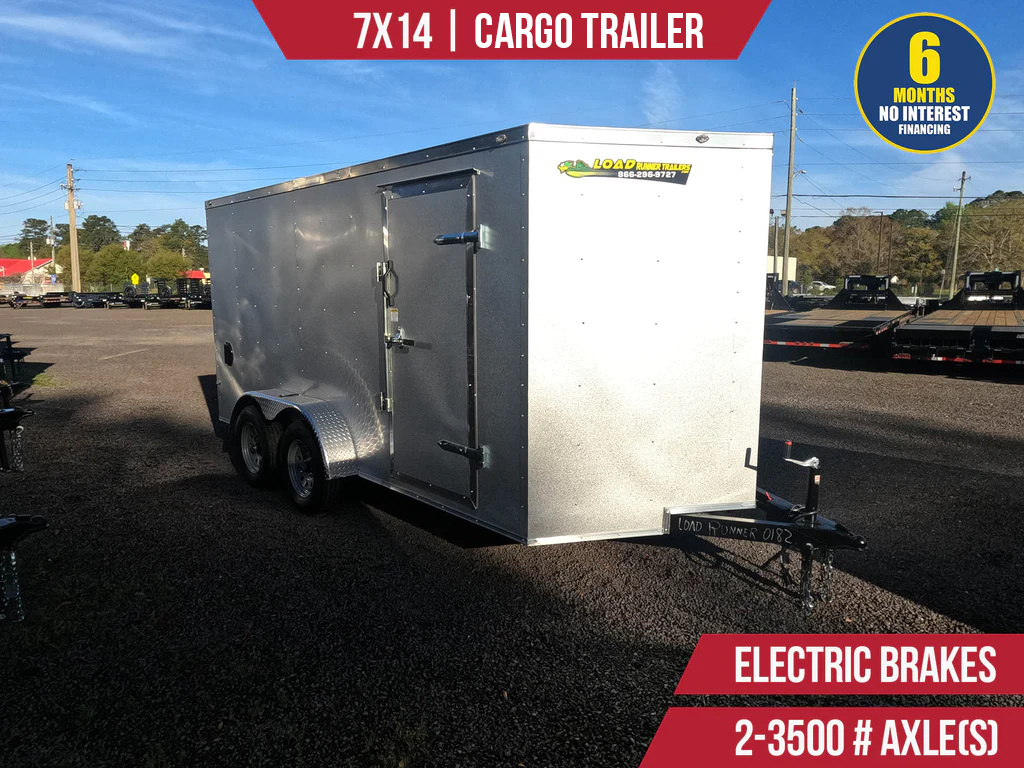 New 7x14 LRT Cargo Enclosed Trailer