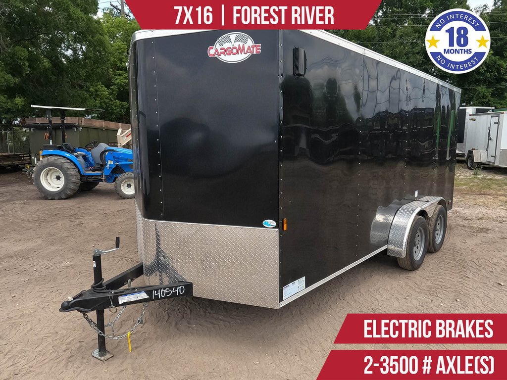 Used 7x16 FOREST RIVER Enclosed Trailer **LARGEST USED TRAILER SELECTION IN FLORIDA!**