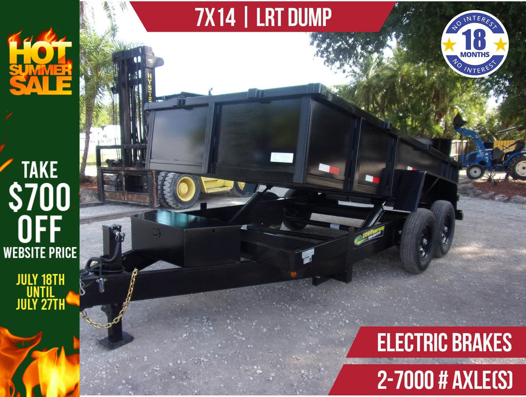 New 7x14 LRT Dump Trailer **SUMMER SALE! TAKE $700 OFF WEBSITE PRICE**