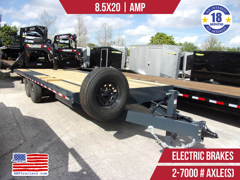 New 8.5x20 AMP Flatbed Trailer