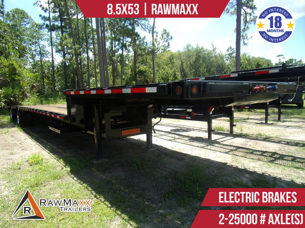 New 8.5x53 RawMaxx Flatbed Trailer