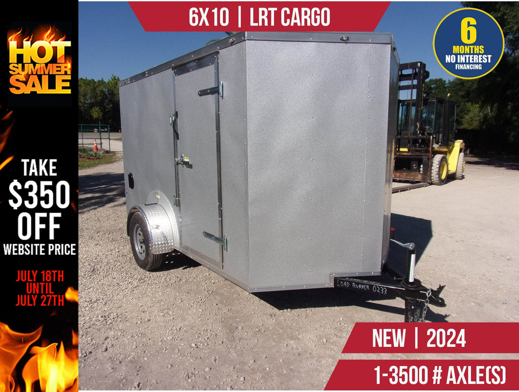 New 6x10 LRT Cargo Enclosed Trailer **SUMMER SALE! TAKE $350 OFF WEBSITE PRICE**