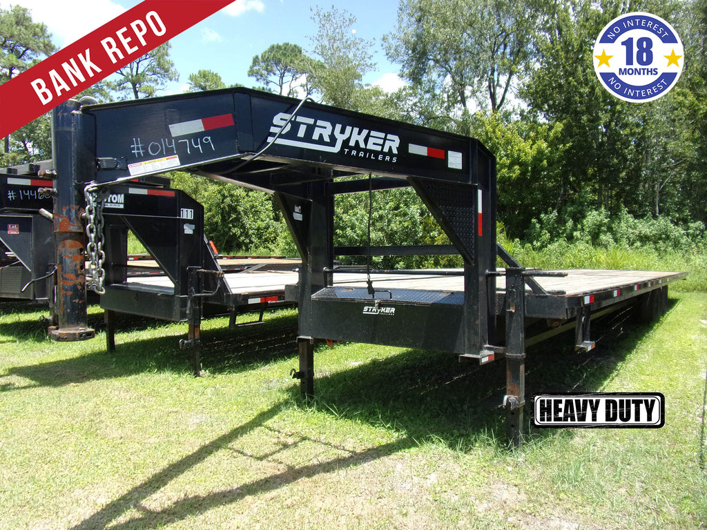 *BANK REPO* Used 8.5x40 STRYKER Flatbed Gooseneck Trailer