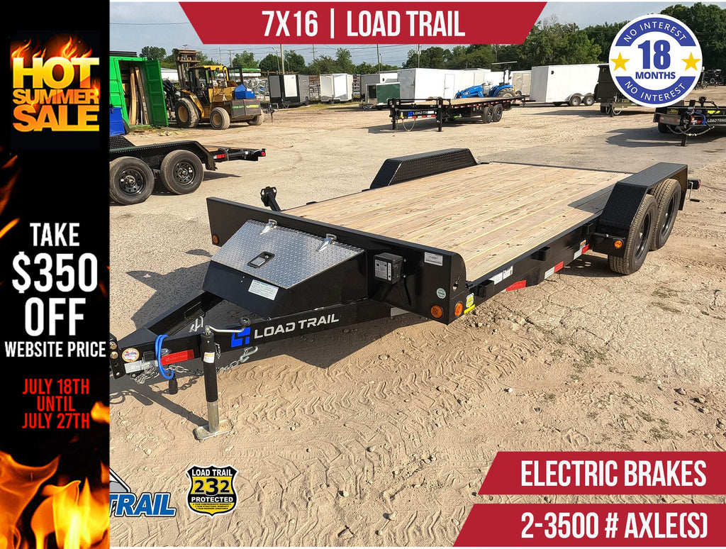 New 7x16 Load Trail Car Hauler Trailer **SUMMER SALE! TAKE $350 OFF WEBSITE PRICE**