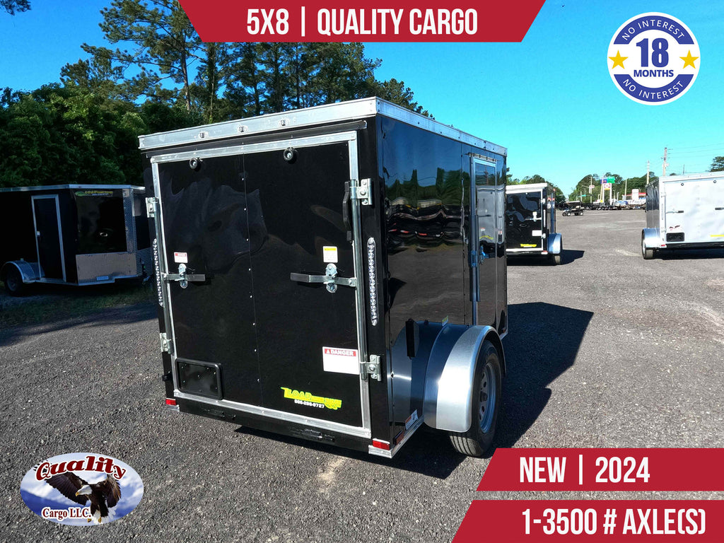 New 5x8 Quality Cargo Enclosed Trailer