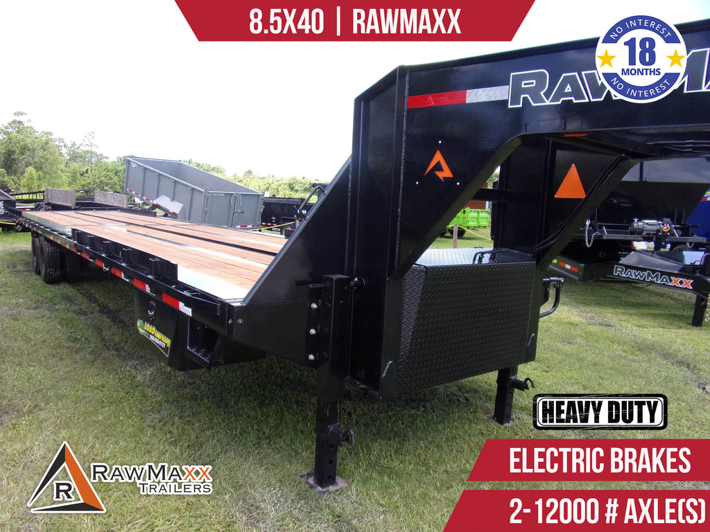 New 8.5x40 RawMaxx Tilt Gooseneck Trailer