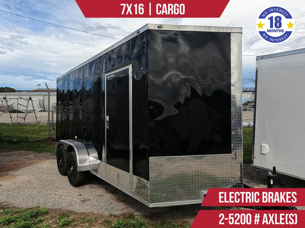 New 7x16 Trailer Sources Enclosed Trailer