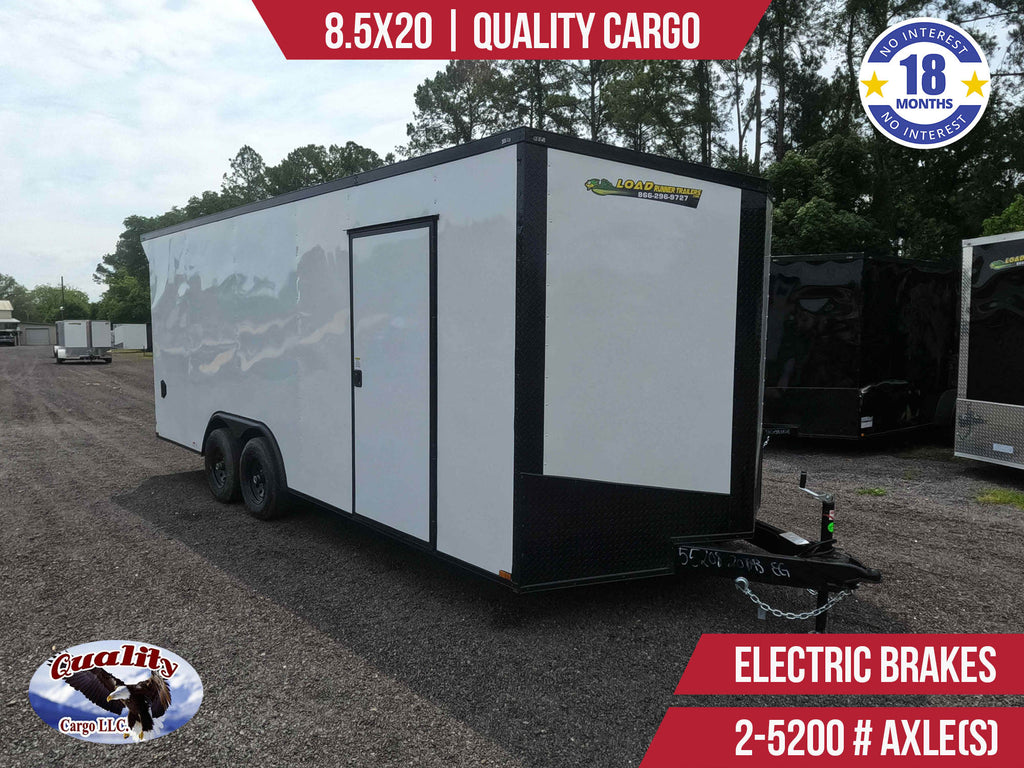 New 8.5x20 Quality Cargo Enclosed Trailer