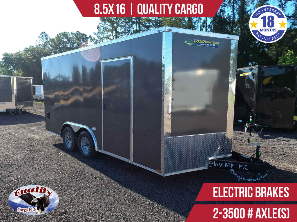 New 8.5x16 Quality Cargo Enclosed Trailer