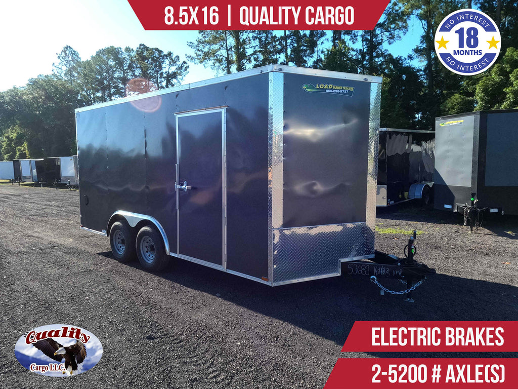 New 8.5x16 Quality Cargo Enclosed Trailer