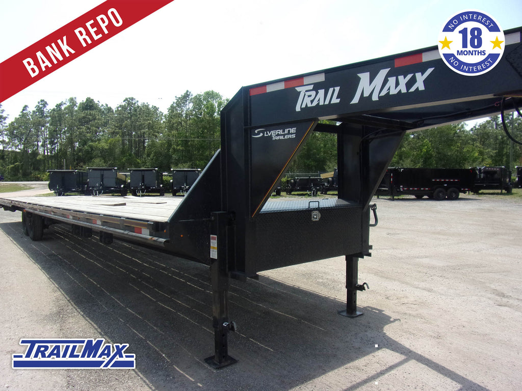 *BANK REPO* Used 8.5x40 TrailMaxx Flatbed Gooseneck Trailer