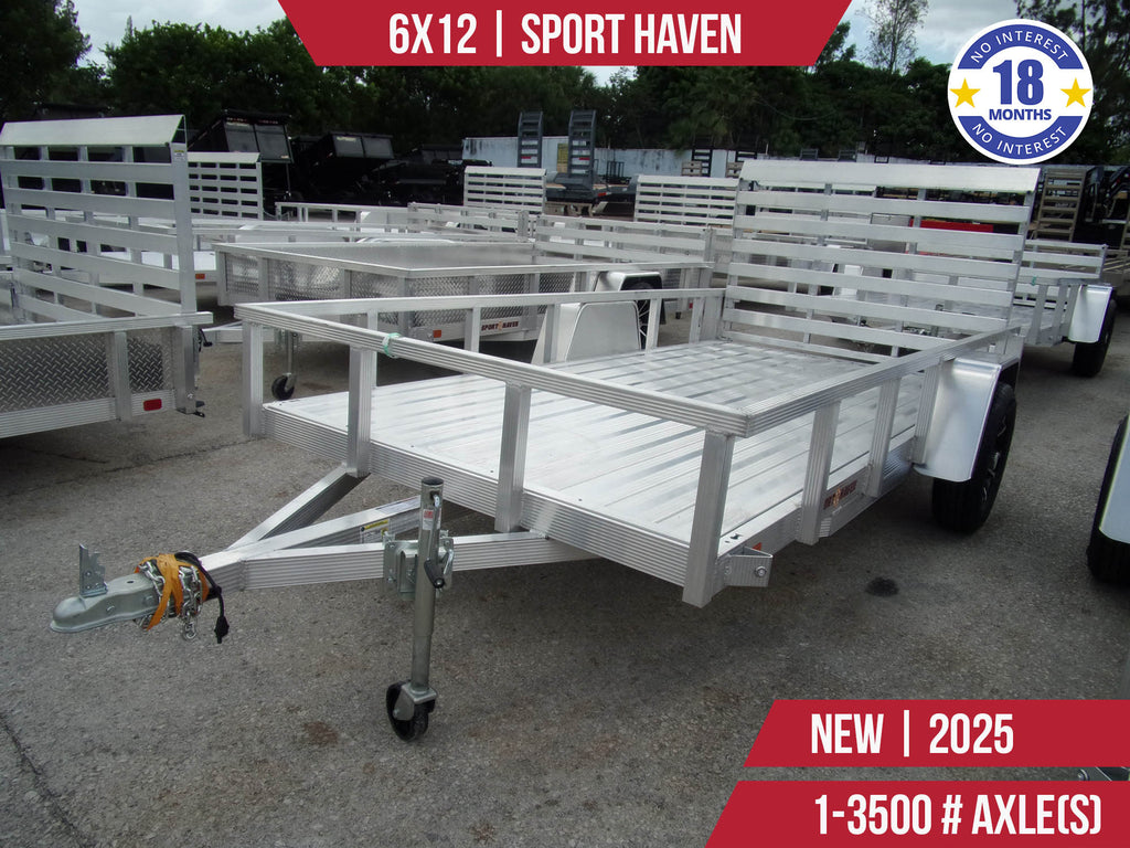 New 6x12 Sport Haven Utility Trailer