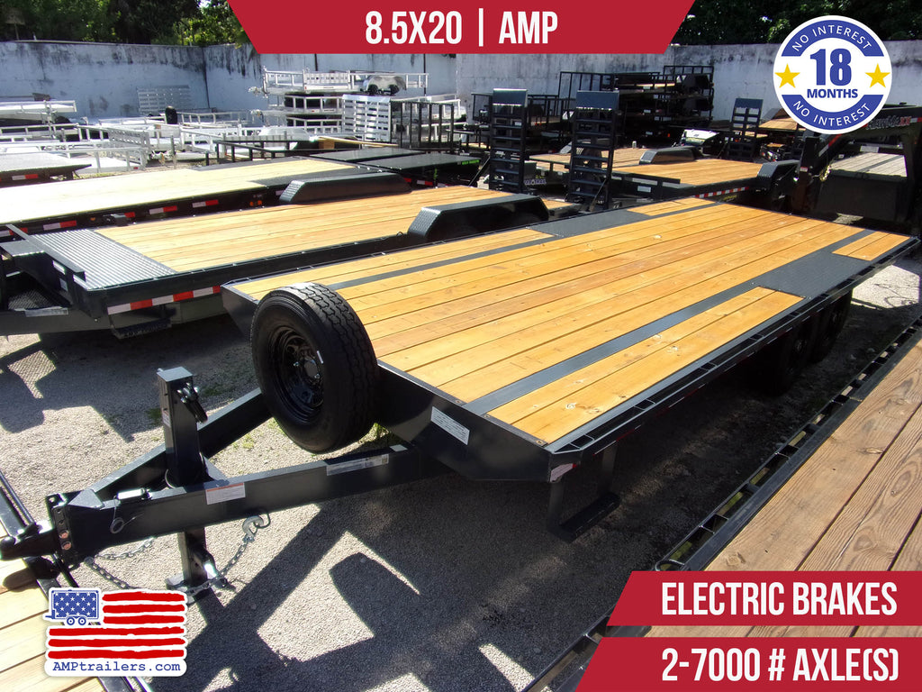 New 8.5x20 AMP Flatbed Trailer