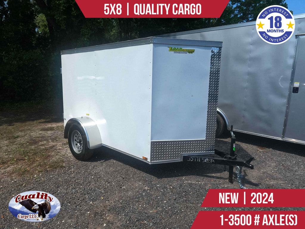 New 5x8 Quality Cargo Enclosed Trailer