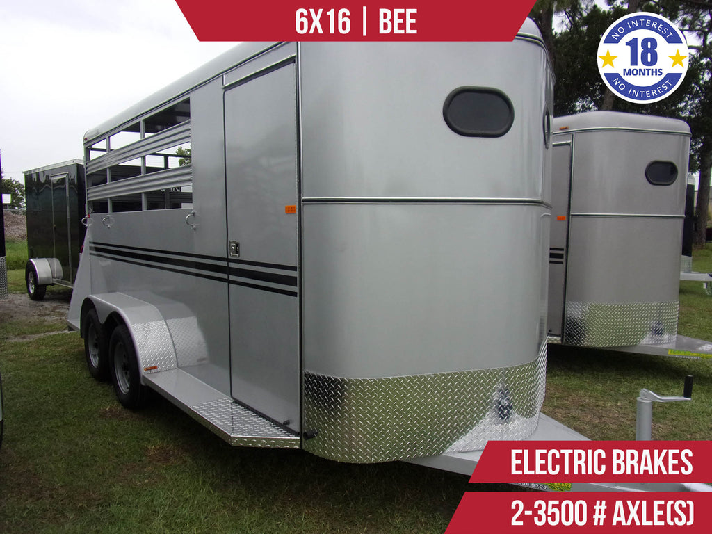 New 6x16 BEE Horse Trailer