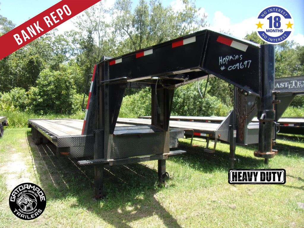 *BANK REPO* Used 8.5x36 GATORMADE Flatbed Gooseneck Trailer