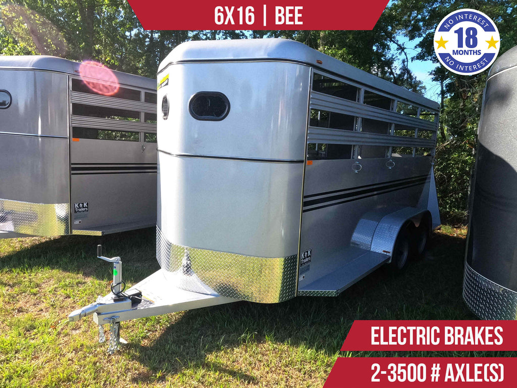 New 6x16 BEE Horse Trailer