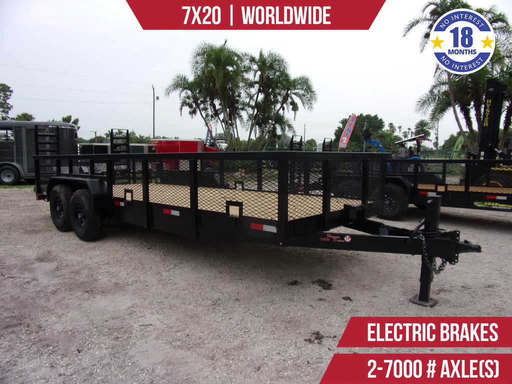 New 7x20 Worldwide Equipment Hauler Trailer