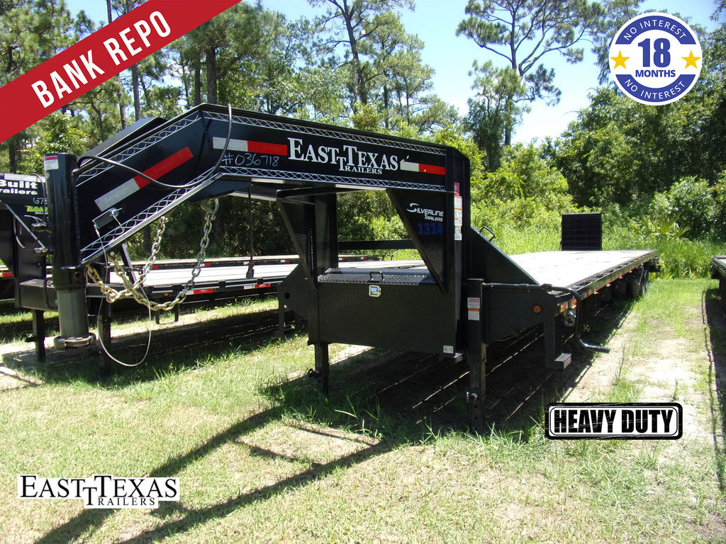 *BANK REPO* Used 8.5x40 East Texas Flatbed Gooseneck Trailer