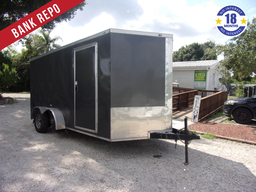 Used 7x14 J&C Enclosed Trailer