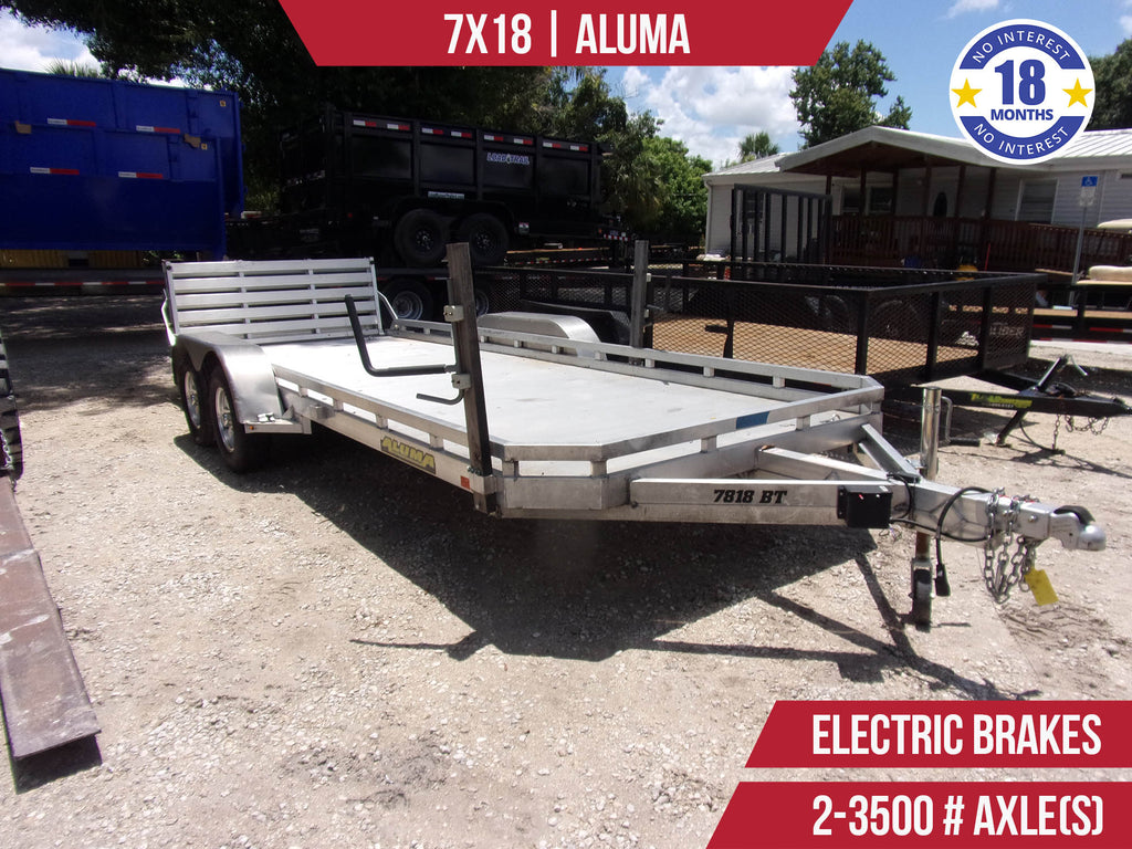 Used 7x18 ALUMA Utility Trailer