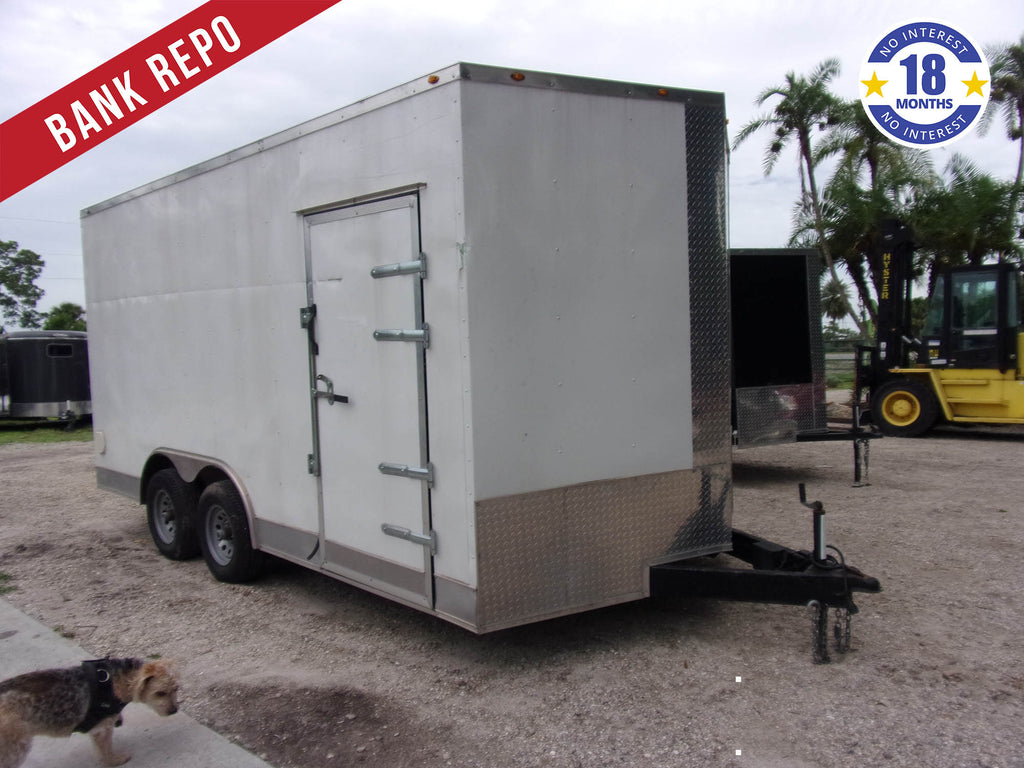 *BANK REPO* Used 8.5x16 ALPHA CARGO Enclosed Trailer