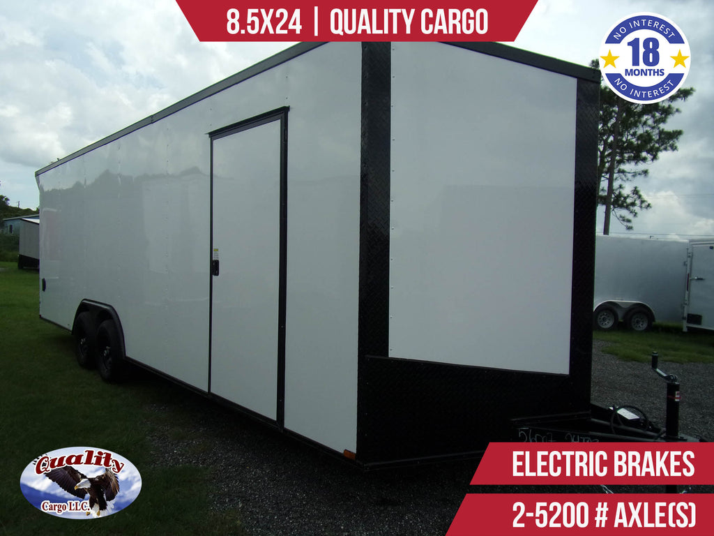 New 8.5x24 Quality Cargo Enclosed Trailer