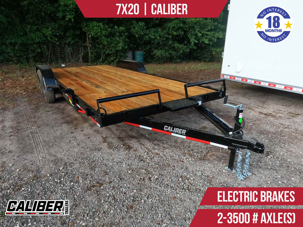 New 7x20 Caliber Car Hauler Trailer