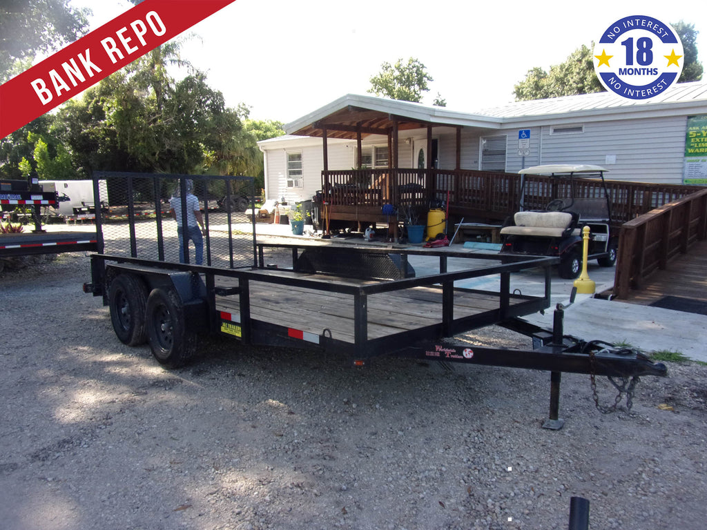 Used 7x14 Worldwide Utility Trailer