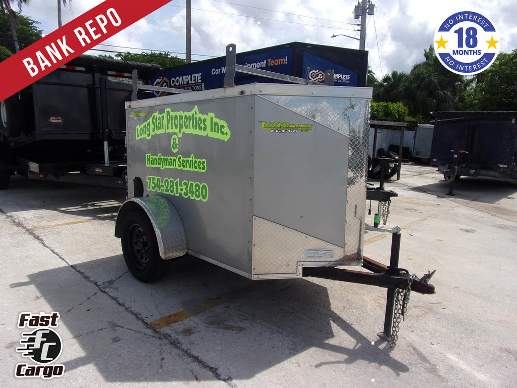 *BANK REPO* Used 4x6 Fast Cargo Enclosed Trailer