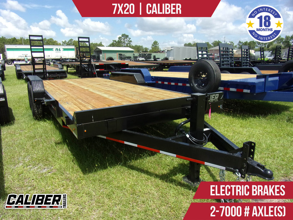 New 7x20 Caliber Equipment Hauler Trailer