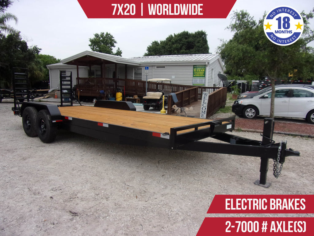 New 7x20 Worldwide Equipment Hauler Trailer