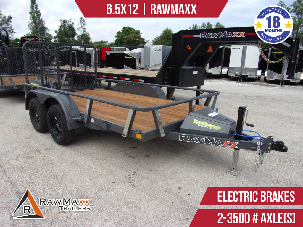 New 6.5x12 RawMaxx Utility Trailer